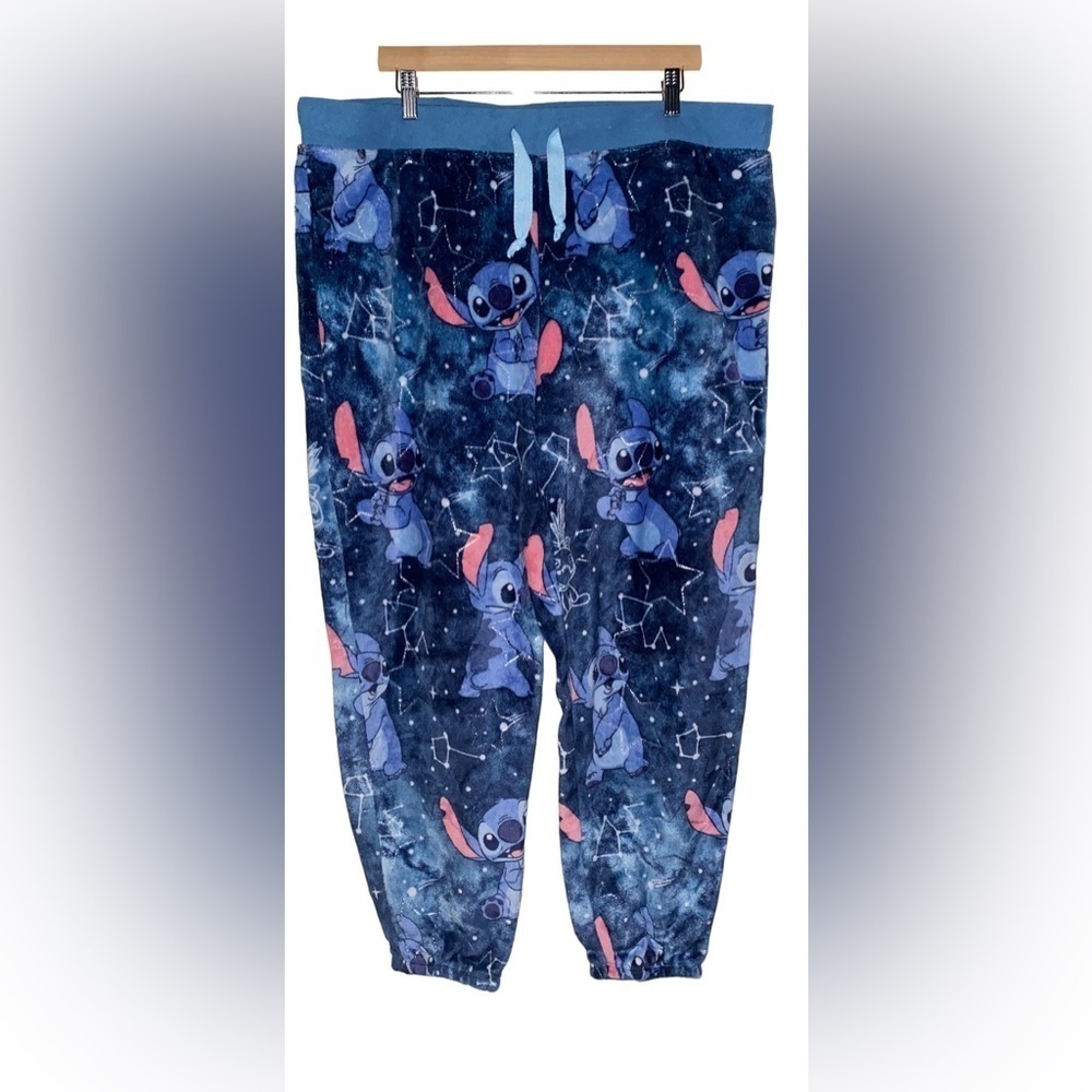 Disney Lilo & Stitch Fleece Cozy Soft Pull On Pajama Women 2X Bottom‎ Pants